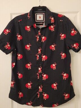 Men's Denim & Flower Ricky Singh Short-Sleeved Hokiday Shirt